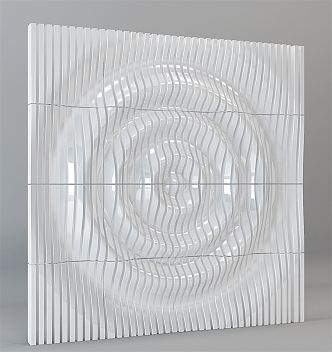 Modern wall three-dimensional decoration wall concave-convex modeling 3d model