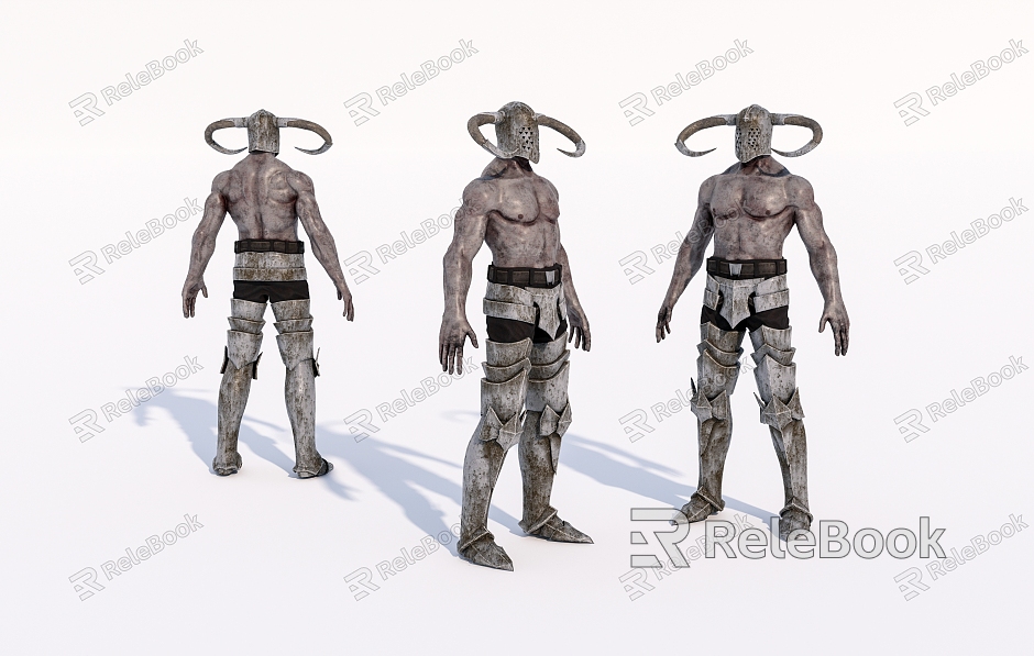 Virtual Character Game Character Ancient Warrior model