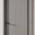 Modern Hinged Doors With Light Beige And Gray Wooden Texture For Home Interior