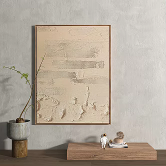 modern abstract painting abstract decorative painting 3d model