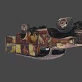 Vintage Rusty Functional Ambulance With Red Cross Exterior Body Design