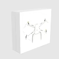 High Quality White Drone Packaging Box With Modern Design And Product 3d model