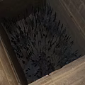 Modern Iron Throne Interior Design Constructed With Swords In Stone Chamber 3d model