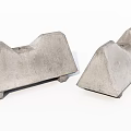 Concrete Fence Blocks With Wedge Shape And Stable Support Base