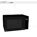 LG NeoChef Microwave Oven Modern Black Kitchen Appliance With Digital