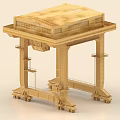 Heavy Duty Industrial Gantry Crane With Frame Structure Platform Ladder And Wheels
