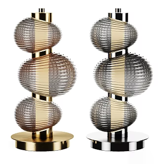 Modern table lamp dining room lamp lighting lamp glass ball lamp creative chandelier 3d model