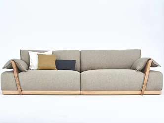Nordic Double Sofa 3d model
