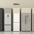 Poliform Modern Refrigerators With Various Colors And Stylish Designs In 3d model