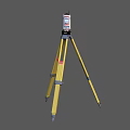 Public Facilities Surveying Equipment With Yellow Tripod Laser Level Tools