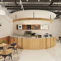 Quiet Milk Tea Shop 3d model