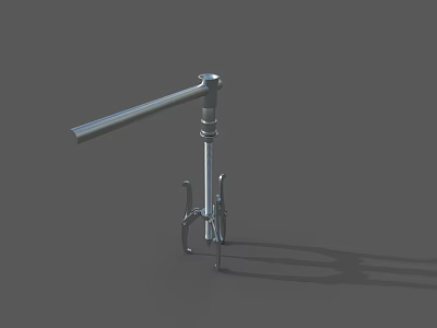 Three-claw puller triangular puller removal tool shaft puller 3d model