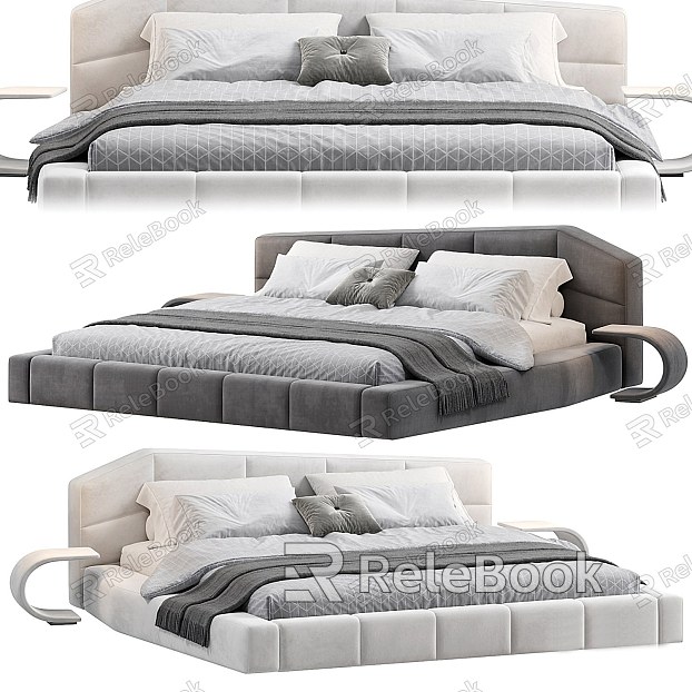 Modern Double Bed Fabric Double Bed model