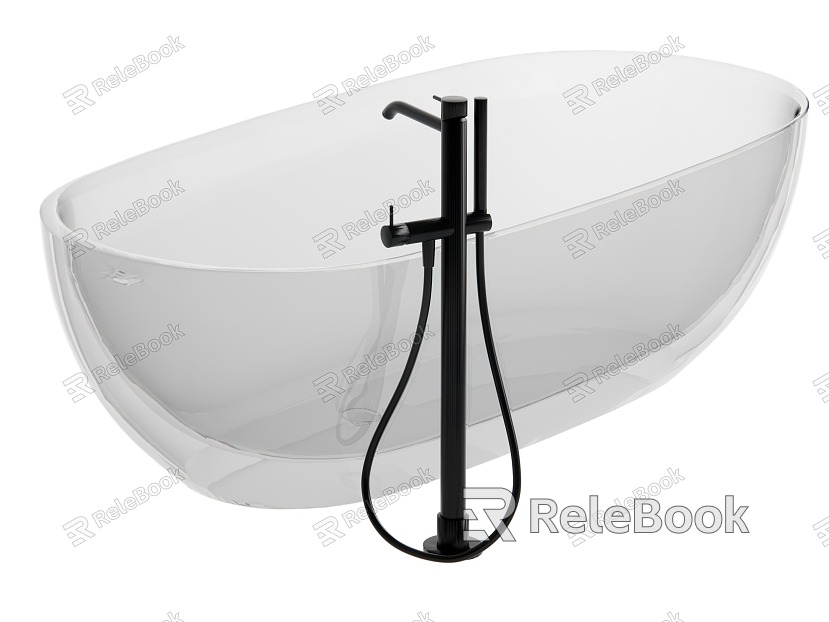 glass bathtub model