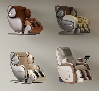 Modern Luxury Massage Chairs With Various Designs And Comfortable Features For Home Use 3d model