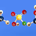 acid-base molecule DNA molecular structure cell structure 3d model