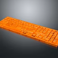 Orange Electronic Keyboard With Vibrant Color Sleek Design And Responsive Keys For Daily Use
