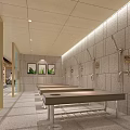 Traditional Shower Sauna Space With Wooden Structures Natural Plants And Stone Walls