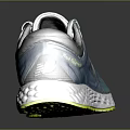 New Balance Teal Running Shoes With Mesh Upper And White Yellow Cushioned Sole