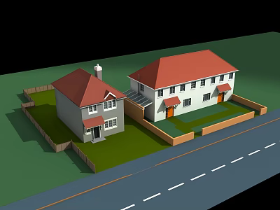 Modern single-family villa single-family villa 3d model Modern single-family villa single-family villa 3d model