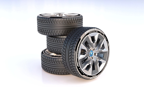 tire wheel auto parts 3d model