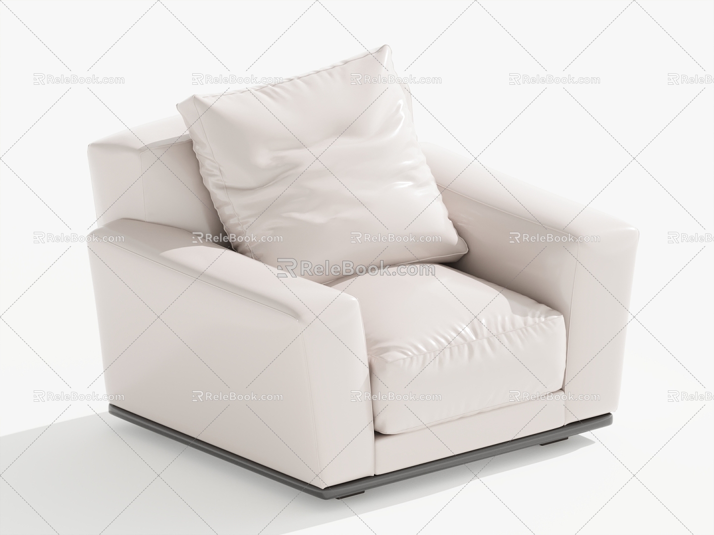 Single sofa single chair leisure chair 3d model