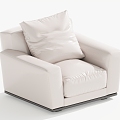 Single sofa single chair leisure chair 3d model