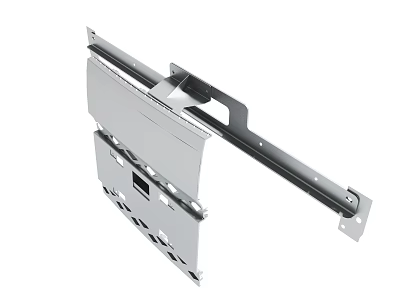 Durable Metal Sliding Rail Bracket Structure For Installation And Support Components 3d model