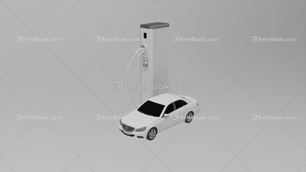 EV electric charging display 948 3d model