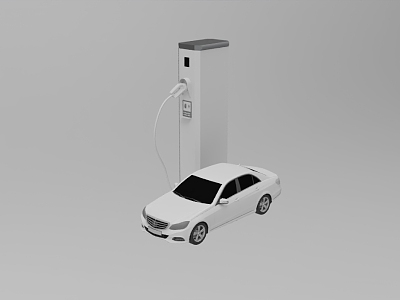 EV electric charging display 948 3d model