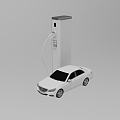 EV electric charging display 948 3d model