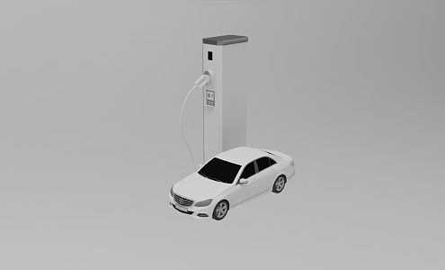 EV electric charging display 948 3d model