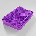 Purple Cushion With Geometric Grid Pattern For Home Decor And Comfort