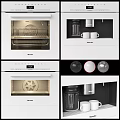 Modern Built in Oven Kitchen Appliance With Interior Shelf Design And Temperature