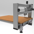 Commercial CNC Router Machine With Metal Frame Wooden Worktable And Precision Cutting Head