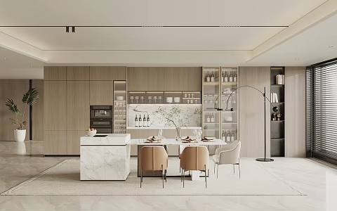 Modern Restaurant 3d model