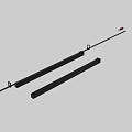 Black Linear Downlights and Spotlights LED Lighting for Home or Commercial Use