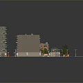 Modern Urban Residential Buildings with Greenery and Community Road Layout Design