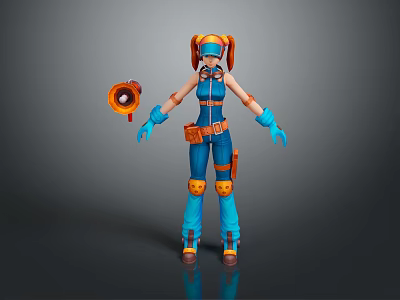 Sci-fi Beauty Cyber Beauty Sci-fi Woman Warrior Future Woman Warrior Sci-fi Lady Soldier Cyber Woman Warrior 3d model