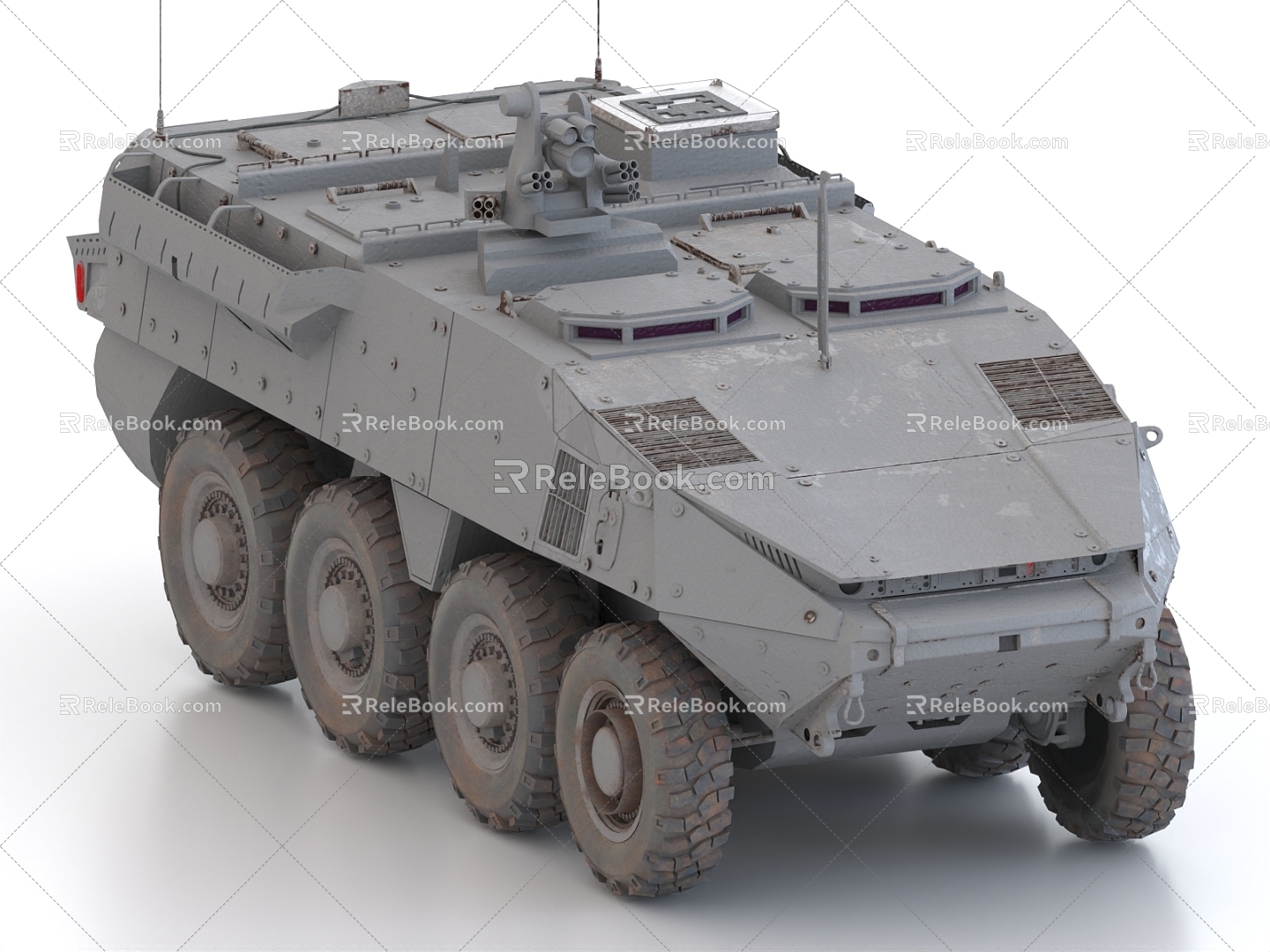 StrykerX wheeled armored vehicle infantry fighting vehicle armored personnel carrier tank 3d model