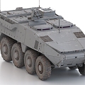 StrykerX wheeled armored vehicle infantry fighting vehicle armored personnel carrier tank 3d model