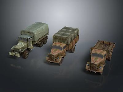 Various Military Tank Models With Different Camouflage And Armored Structures 3d model