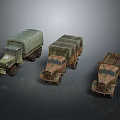 Various Military Tank Models With Different Camouflage And Armored Structures 3d model