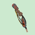 Industrial Equipment Component With Yellow Cable And Metal Structure