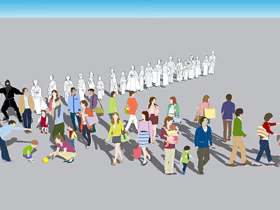 Modern Multiplayer Characters 3d model Modern Multiplayer Characters 3d model