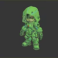 Robot Assistant Small Robot Butler Robot Butler Figure Game Figure 3d model