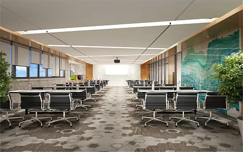Modern Conference Room 3d model