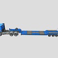 Cargo truck heavy truck semi-trailer 3d model