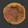 Golden Round Baked Pastry With Crusty Surface And Delicious Texture