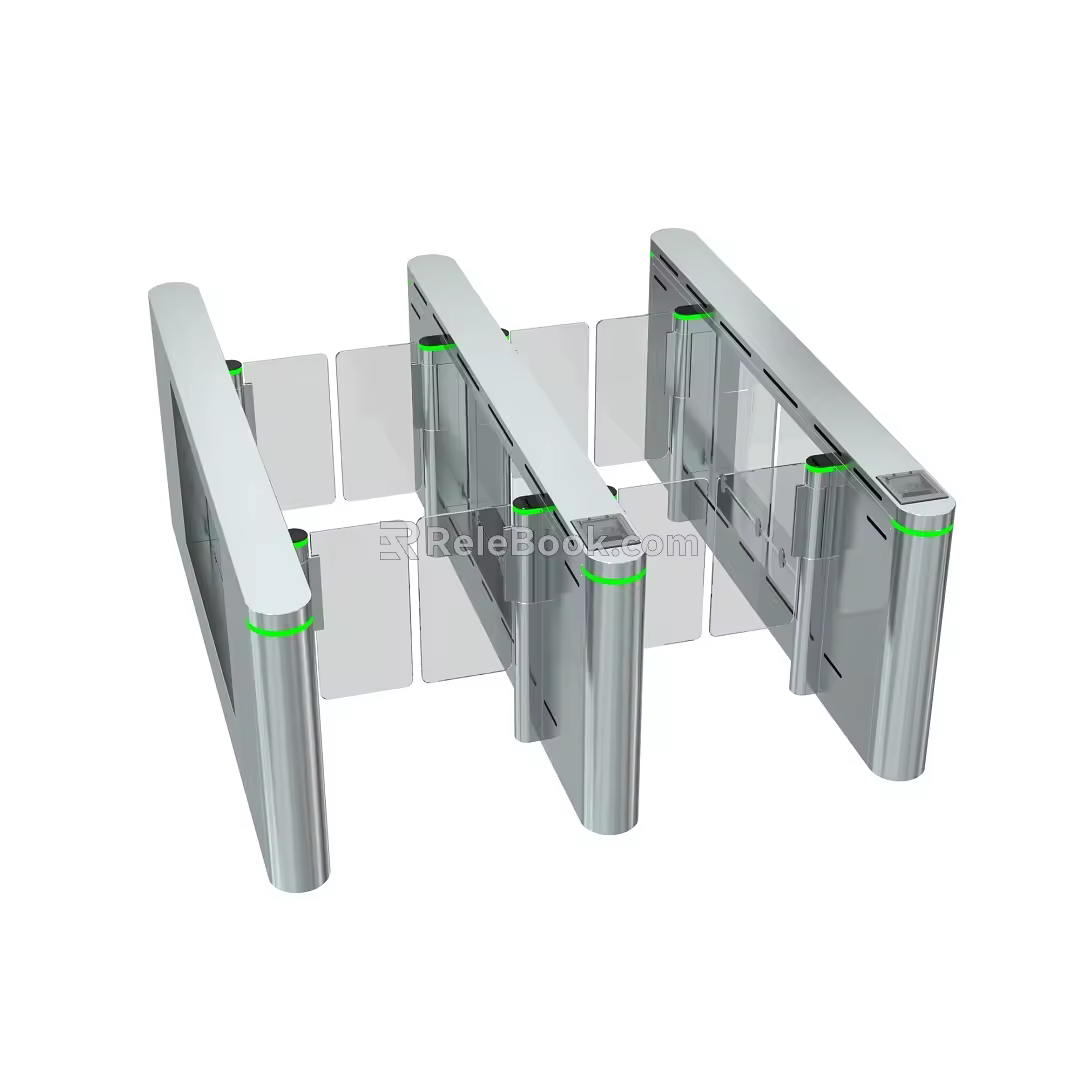 Security gate AB gate 3d model